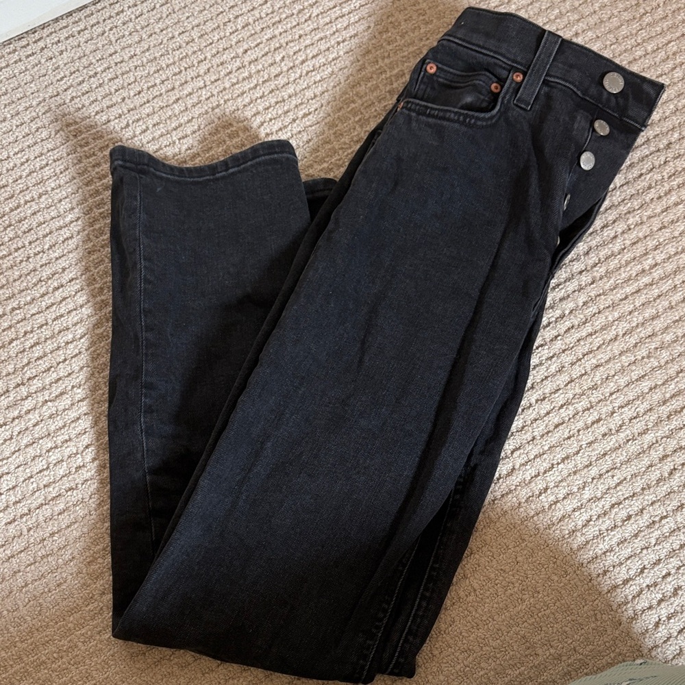 Denim Forum High Rise Dark Jeans